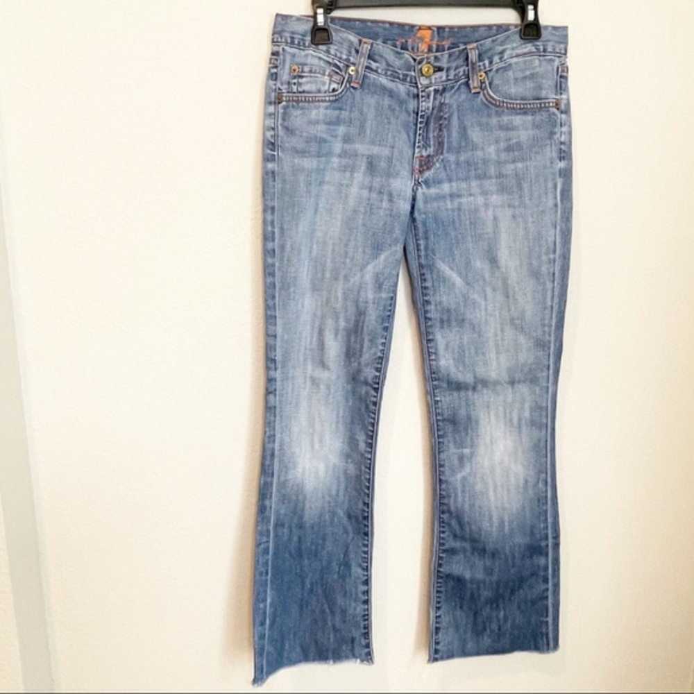 7 For All Man Kind‎ Raw Hem Bootcut Jeans